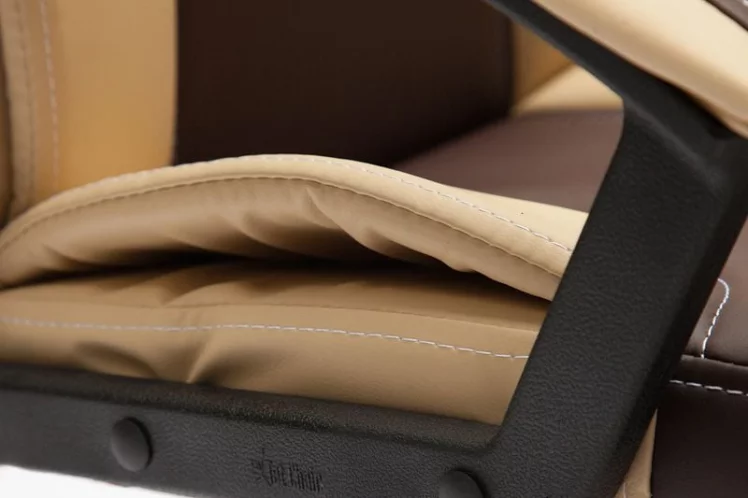 Кресло руководителя Twister коричневый+бежевый_7