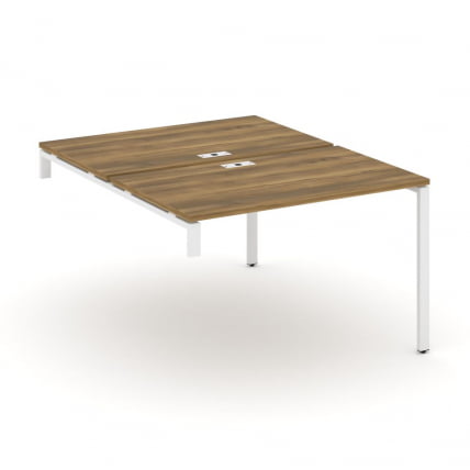 Двойной стол-надставка на опорную тумбу CONCEPT CN.DSN-002 Сандал Янтарный Белый_0