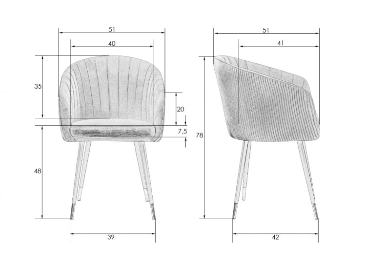Стул обеденный DOBRIN MARY Мятный велюр 1922-8_10
