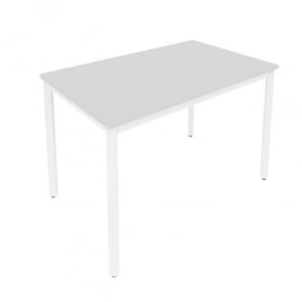 Стол письменный на металлокаркасе SLIM SYSTEM С.СП-4 Серый-Белый_0