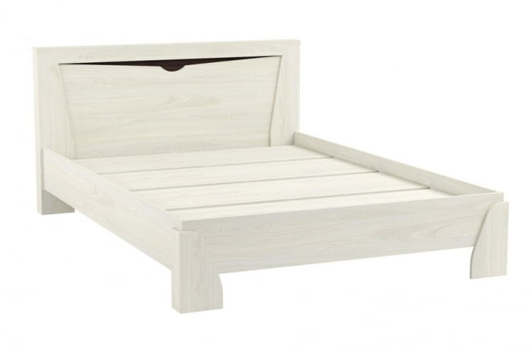 Кровать 1200 Лючия 33.08 с настилом Ясень анкор светлый Венге_1