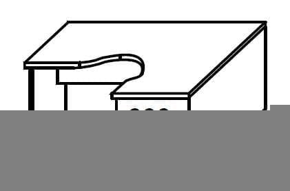 Стол письменный правый IMAGO СА-3 Пр Мокачино_1