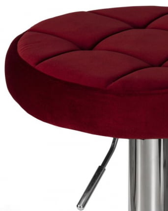 Табурет барный ДОБРИН БРУНО (бордовый велюр (МДЖ9-43)) 2 шт / DOBRIN BRUNO (MJ9-43))_3