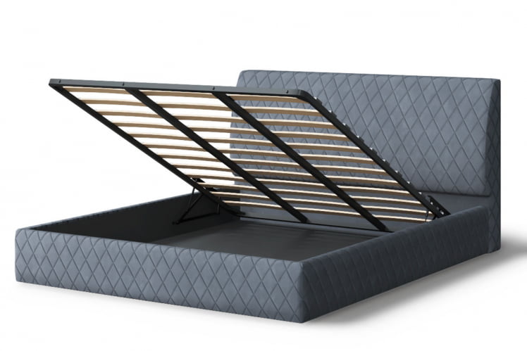 Кровать Хилтон, 2000 * 1400 мм, серый_2