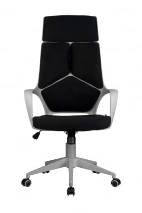 Кресло оператора Riva Chair 8989 (серый пластик) Черный_1