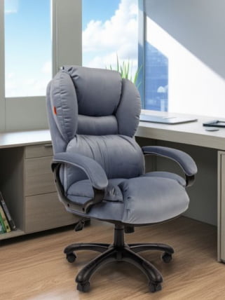 Кресло руководителя CHAIRMAN 434 HOME велюр Голубой_5