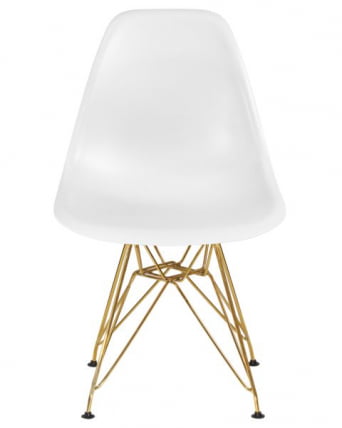 Стул обеденный ДОБРИН ДСР (ножки золотые, цвет белый (В-02)) 4 шт / DOBRIN DSR (W-02))_6