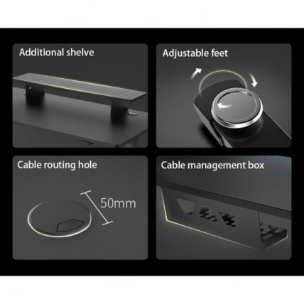 Стол для для компьютера c электрической регулировкой по высоте EUREKA ERK-SM47-B_13