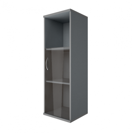 Шкаф средний узкий правый Riva А.СУ-2.2 Пр Серый_0