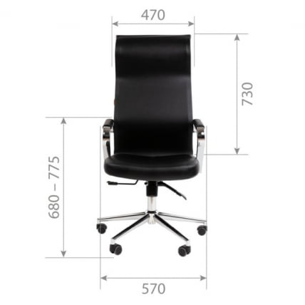 Кресло руководителя Чаирман 702 ЭКО Черный / Chairman_4