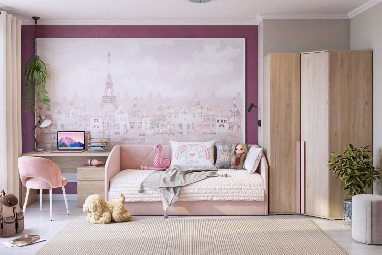 Пуф Рони 2 PM-001.2 галька (велюр)_2