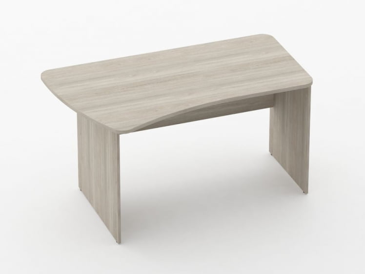 Стол эргономичный Glassy 1.12.14Л Дуб сантана светлый_0