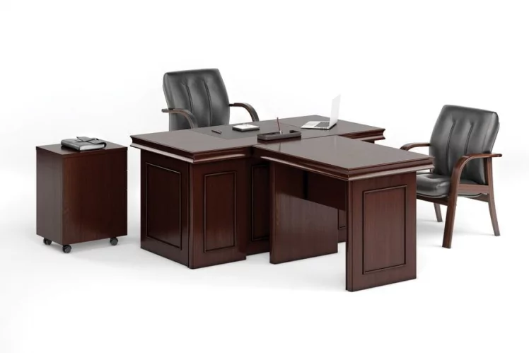 Тумба подкатная с 3 ящиками BRN8630302 Темный орех_1