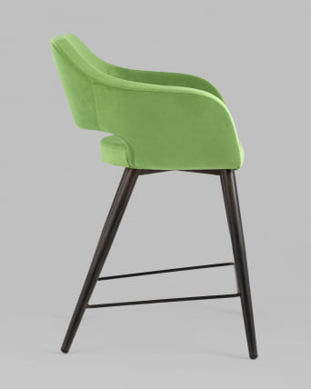 Стул полубарный Саймон ПЛ велюр Травяной_2