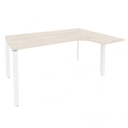 Стол эргономичный правый на П-образном м/к ОНИКС О.МП-СА-4Р Денвер Светлый/Белый / ONIX O.MP-SA-4R_0