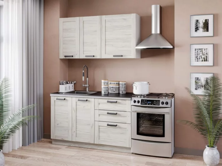 Тумба кухонная 600 с 2 ящиками (4) Винченца ЛД 234.130.000.009 Белый Дуб Крафт белый_2