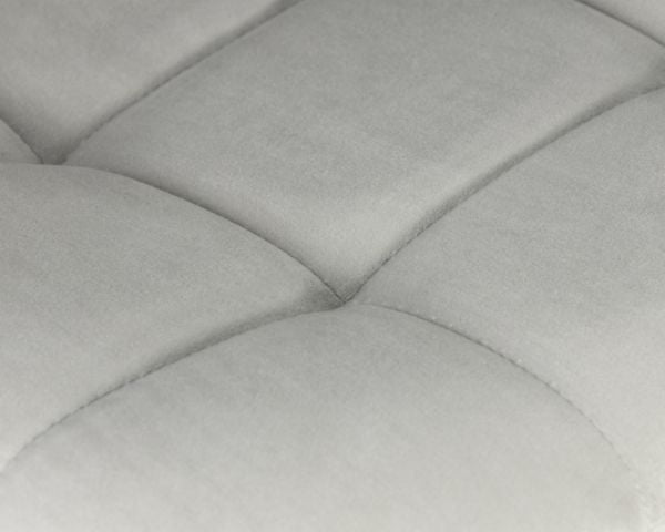 Стул барный ДОБРИН НИCОЛЕ (черные матовые ножки, светло-серый велюр (108-52)) 2 шт / DOBRIN NICOLE_8