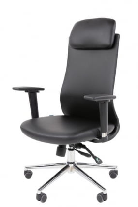 Офисное кресло CХАИРМАН 500 ЛЮКС (ЛУКС) ЭКО экокожа Черный / CHAIRMAN (LUX)_4
