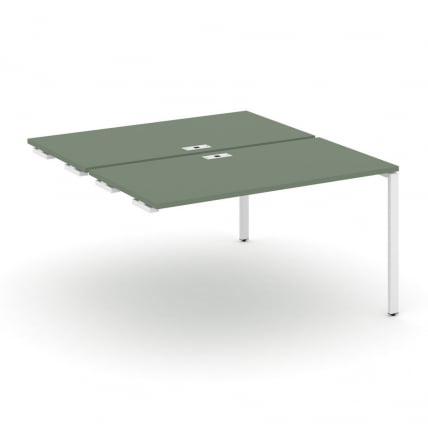 Двойной стол-приставка к опорным тумбам/шкафам CONCEPT CN.DSPR-001 Кобо Белый_0