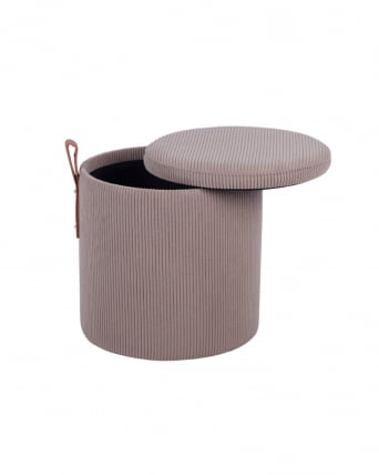 Пуф Руни КСС с ящиком вельвет коричневый / XS_2