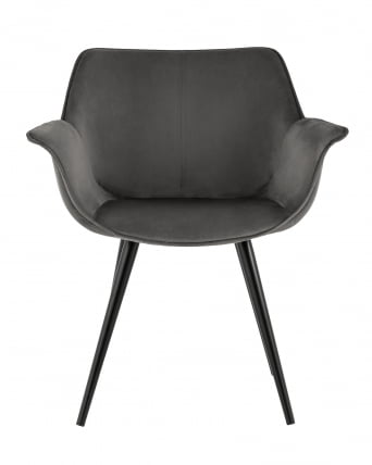 Стул Мэйсон Нев велюр Темно-серый / New_2