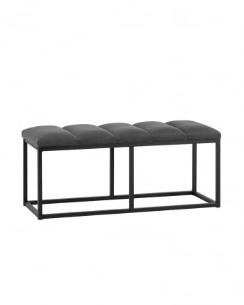 Банкетка Хостен 2 велюр Темно-серый_0