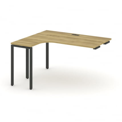 Стол-приставка к опорной тумбе/шкафу (левый) CONCEPT CN.OSAPR-005(L) Дуб Винченцо Антрацит_0