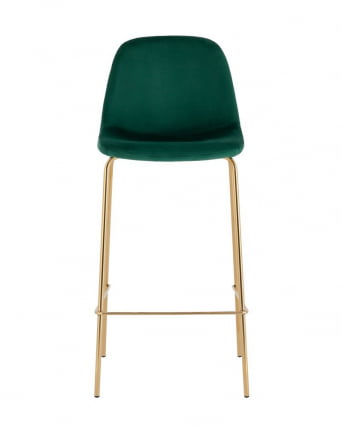 Комплект из двух стульев Валенсия SN велюр зеленый золотые ножки (2 шт)_8