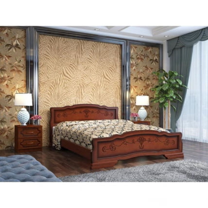 Кровать из массива Карина-6 200х140 Орех_1