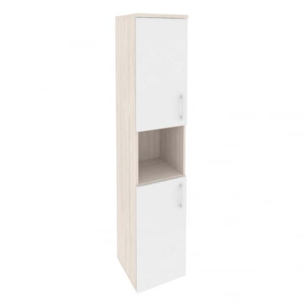 Шкаф высокий узкий левый ONIX O.SU-1.5(L) Денвер Светлый/Белый_0