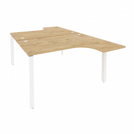 Рабочая станция на П-образном м/к ОНИКС О.МП-Д.СА-3 Тиквуд Светлый/Белый / ONIX O.MP-D.SA-3_0