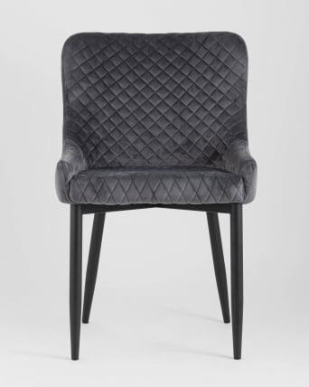 Стул мягкий Ститч велюр (Серый)_2