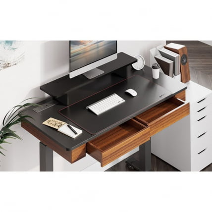 Стол для компьютера c электрической регулировкой по высоте и 2 ящиками EUREKA ERK-ED-I47-WN_4