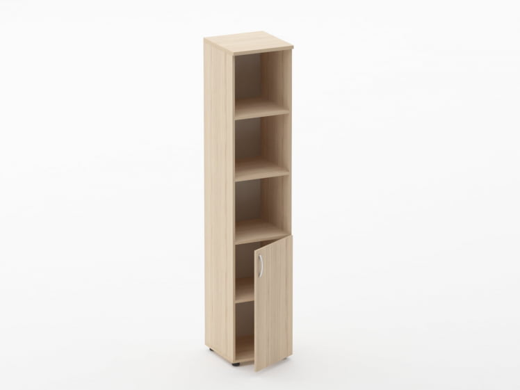 Шкаф высокий полуоткрытый Glassy 6.19.12Пр Орех_1