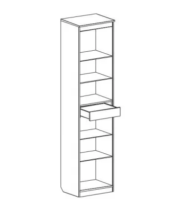 Витрина Элана (В) Дуб сонома Витрина Элана (В) Дуб сонома_1
