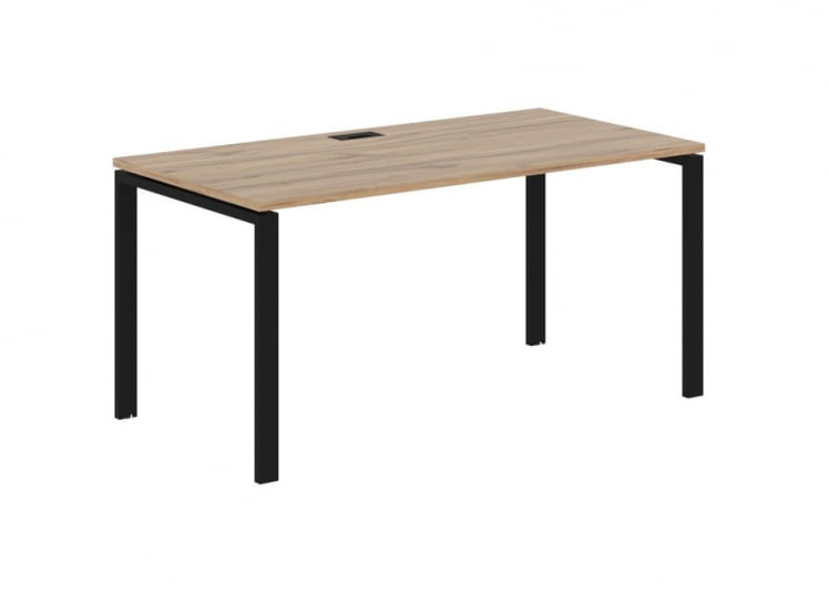 Стол письменный EDIS EUST 1580 Дуб Денвер светлый Черный_0