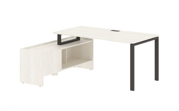 Стол с тумбой EDIS EUCT 17814 Ясень Траун Мокко_0