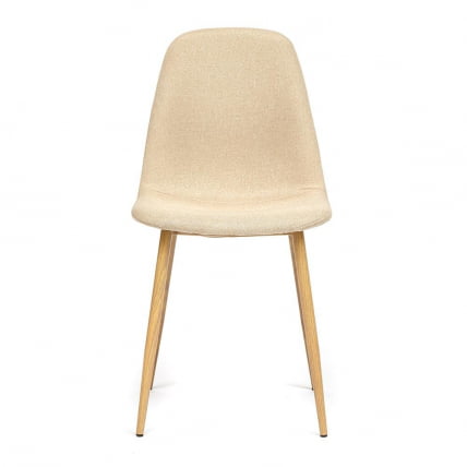 Стул BREEZE (mod. 4724) металл/ткань, 44х48х87см, бежевый/натуральное дерево_3