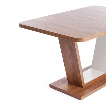 Стол обеденный VOX ЛДСП, 132-172x85x75,5 см, Дуб Канзас/Пепел_6