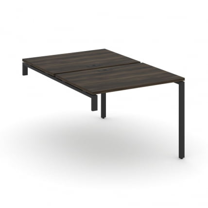 Двойной стол-надставка на опорную тумбу CONCEPT CN.DSN-001 Дуб Мали Черный_0