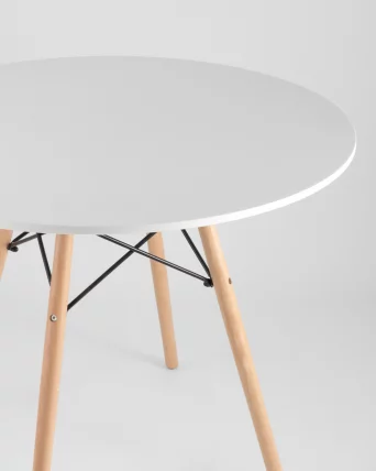 Стол обеденный DSW D90 Белый_3