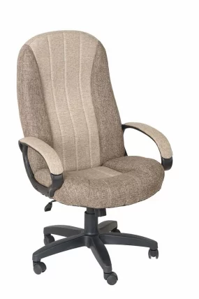 Кресло офисное Гармония HOME ткань КФ-31/32 Серо-коричневая_1