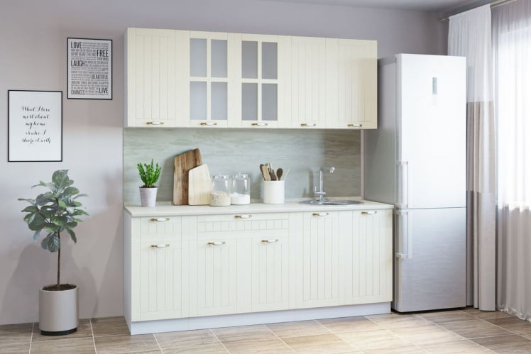 Гарнитур кухонный ПРОВАНС В 2 (врезная мойка) реалвуд безе_0