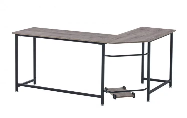 Угловой письменный стол КИВИ Черный дуб БЛАCК ОАК / KIWI BLACK OAK_6