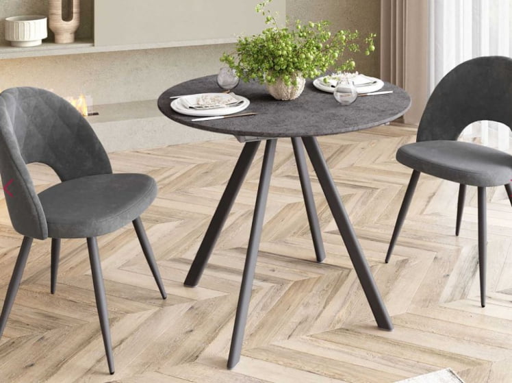 Обеденный стол Орфей 50 (02) Бетон темный_1