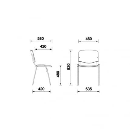 Офисный стул Iso black кожзам Бежевый_1