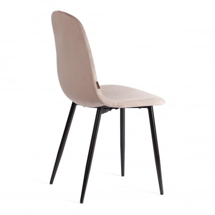 Стул BREEZE (mod. JSC-58) Велюр/металл , 44 х 53 х 86 см, coffee (кофейный) HLR 9 / черный_2