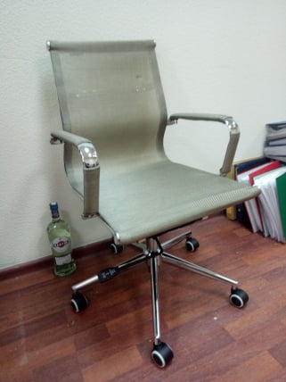 Кресло офисное Хельмут LB HA-102-04 низкая спинка Бронзовый_5