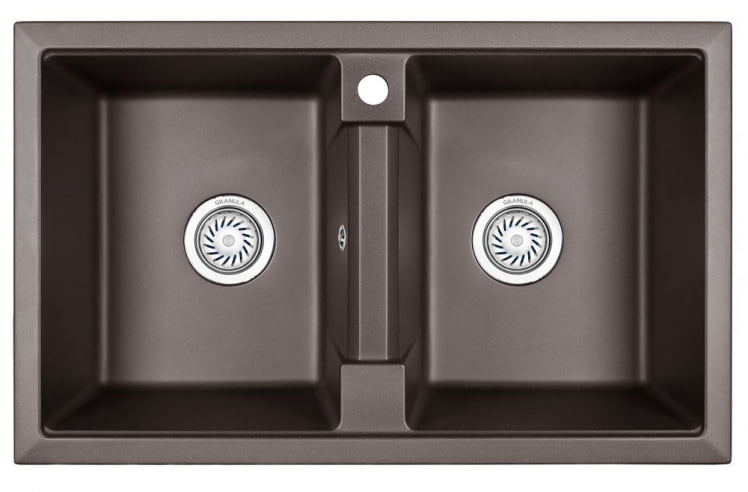 Кухонная мойка GRANULA 8101 Графит_0