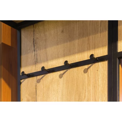 Панель для прихожей с вешалкой Loft (В) Дуб Натур_6